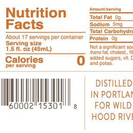 lustre nutritional label